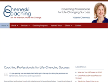 Tablet Screenshot of cherneskicoaching.com